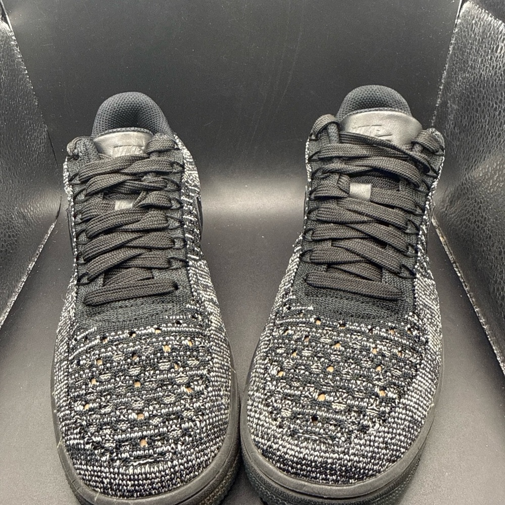 Size 7 - Nike Air Force 1 Flyknit Low Black Wmns, 820256-007, Clean, No OG Box